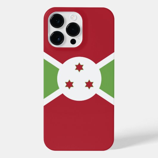 Burundi-Flagge iPhone Hülle (Rückseite)