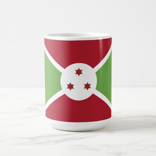 Burundi-Flagge Kaffeetasse (Mittel)