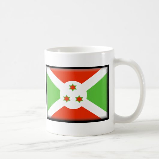 Burundi-Flagge Kaffeetasse (Rechts)