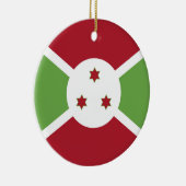 Burundi-Flagge Keramik Ornament (Rechts)