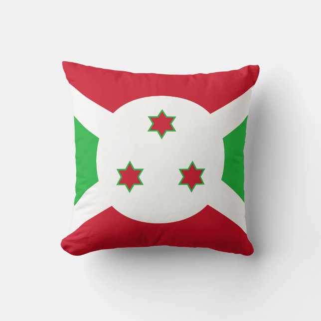Burundi-Flagge Kissen (Vorderseite)