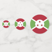 Burundi-Flagge Konfetti (Vorderseiten)