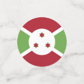 Burundi-Flagge Konfetti (Klein Vorderseite)