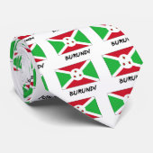 Burundi-Flagge Krawatte (Gerollt)