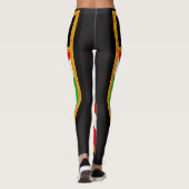 Burundi-Flagge Leggings (Rückseite)