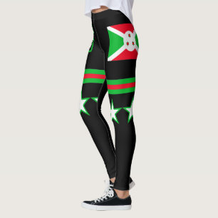 Burundi-Flagge Leggings