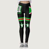 Burundi-Flagge Leggings (Vorderseite)
