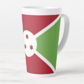 Burundi-Flagge Milchtasse (Rechte Ecke)
