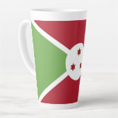 Burundi-Flagge Milchtasse (Linke Ecke)