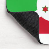 Burundi-Flagge Mousepad (Ecke)