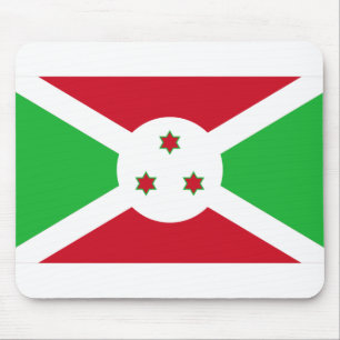 Burundi-Flagge Mousepad