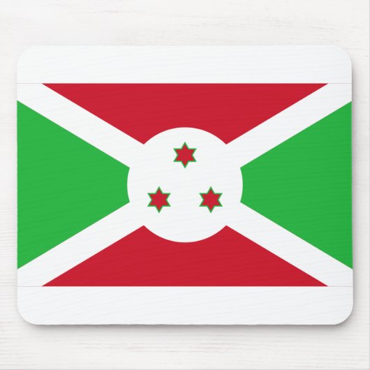 Burundi-Flagge Mousepad (Vorne)
