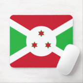 Burundi-Flagge Mousepad (Mit Mouse)