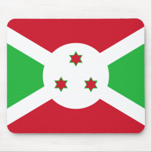 Burundi-Flagge Mousepad