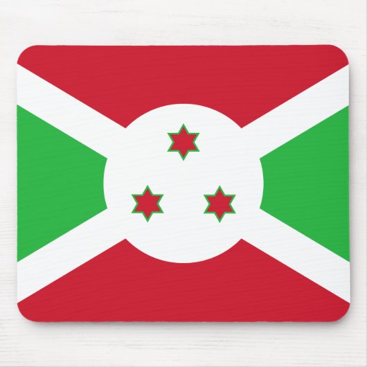 Burundi-Flagge Mousepad (Vorne)