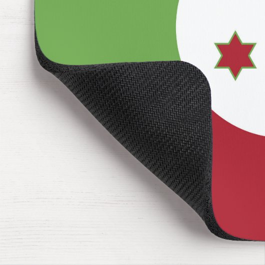 Burundi-Flagge Mousepad (Ecke)