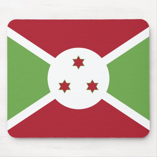 Burundi-Flagge Mousepad (Vorne)