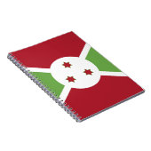 Burundi-Flagge Notizblock (Rechte Seite)