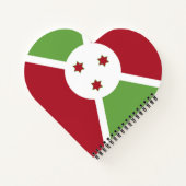 Burundi-Flagge Notizblock (Rückseite)