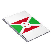 Burundi-Flagge Notizblock (Rechte Seite)