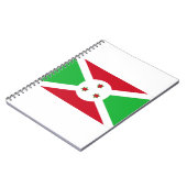 Burundi-Flagge Notizblock (Linke Seite)