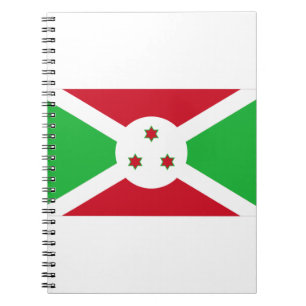 Burundi-Flagge Notizblock