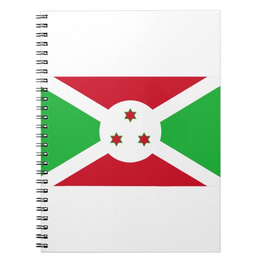 Burundi-Flagge Notizblock (Vorderseite)