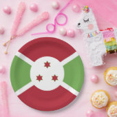 Burundi-Flagge Pappteller (Party)