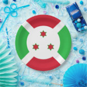 Burundi-Flagge Pappteller (Party)