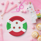 Burundi-Flagge Pappteller (Party)