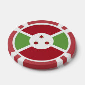 Burundi-Flagge Pokerchips (Einzeln)