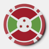 Burundi-Flagge Pokerchips (Rückseite)