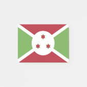 Burundi-Flagge Post-it Klebezettel (Vorderseite)