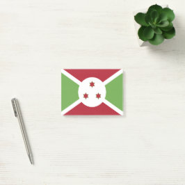 Burundi-Flagge Post-it Klebezettel