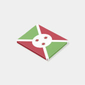 Burundi-Flagge Post-it Klebezettel (angewinkelt)