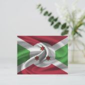 Burundi-Flagge Postkarte (Stehend Vorderseite)