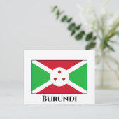 Burundi-Flagge Postkarte (Stehend Vorderseite)