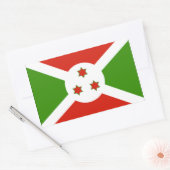 Burundi-Flagge Rechteckiger Aufkleber (Umschlag)