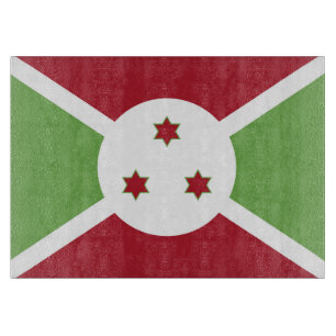 Burundi-Flagge Schneidebrett