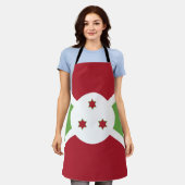 Burundi-Flagge Schürze (Getragen)