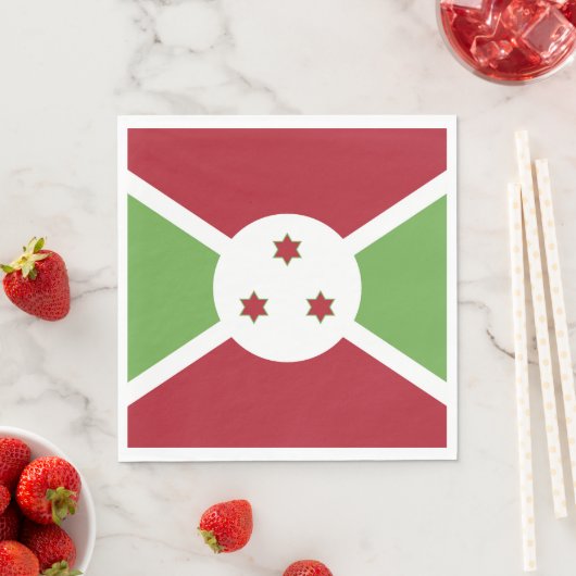 Burundi-Flagge Serviette (Beispiel)