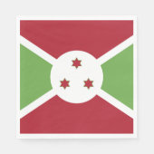 Burundi-Flagge Serviette (Vorderseite)