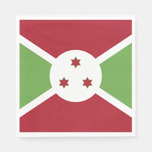 Burundi-Flagge Serviette (Vorderseite)