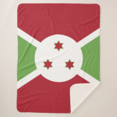 Burundi-Flagge Sherpadecke (Vorderseite)