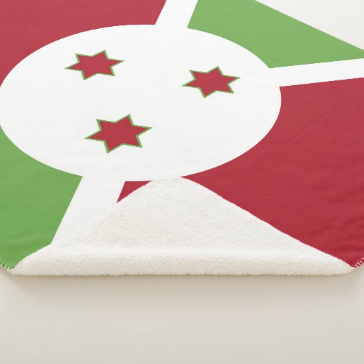 Burundi-Flagge Sherpadecke (3/4)