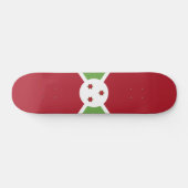 Burundi-Flagge Skateboard (Horizontal)