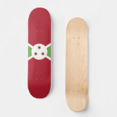 Burundi-Flagge Skateboard (Vorderseite)