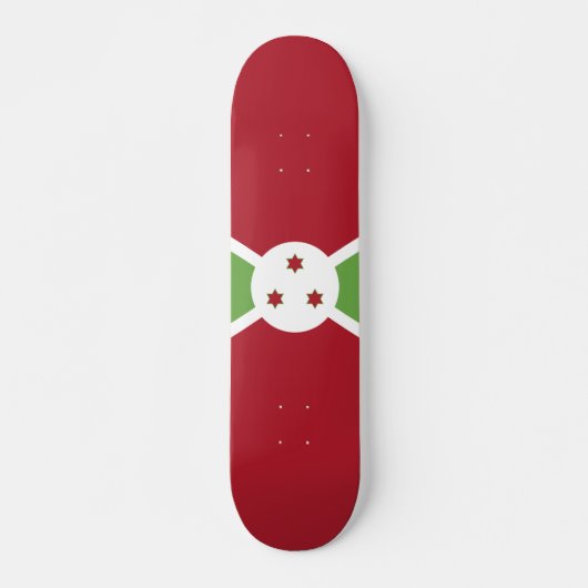 Burundi-Flagge Skateboard (Vorne)