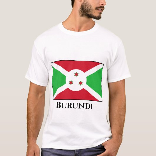 Burundi-Flagge T-Shirt (Vorderseite)