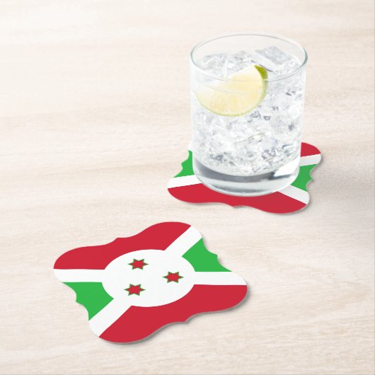 Burundi-Flagge Untersetzer (Vor Ort)